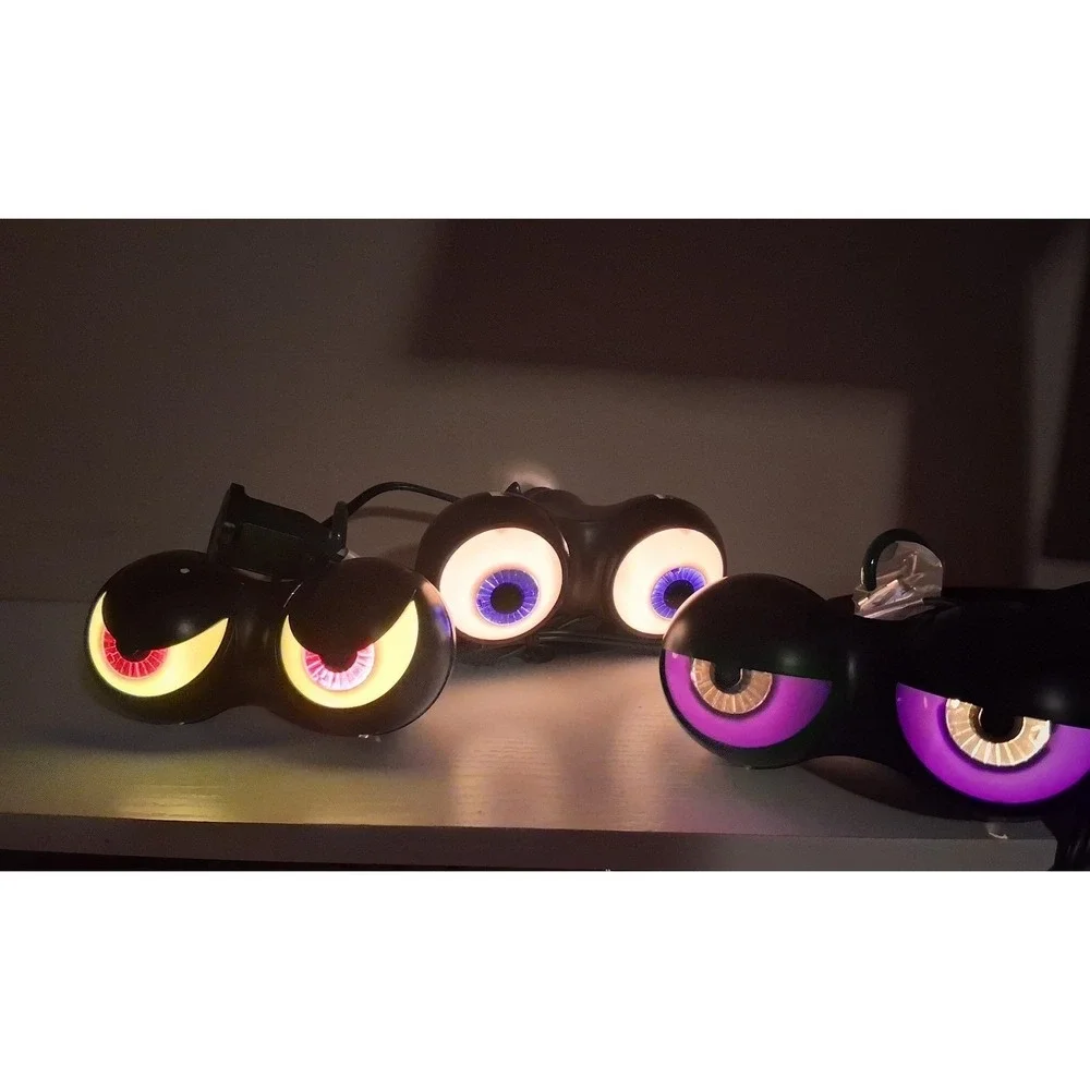 Peep Peepers Set of 3 Spooky Flashing Eyes Halloween Lights Indoor Outdoor Teste